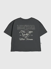 Kids Montana Wild Horse Graphic T-Shirt