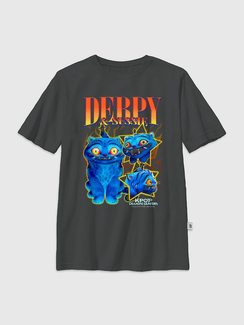 Kids K-Pop Demon Hunters Derpy y2k Graphic T-Shirt