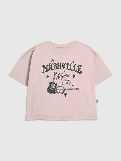 Kids Nashville Music City Graphic T-Shirt
