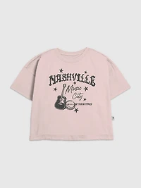 Kids Nashville Music City Graphic T-Shirt