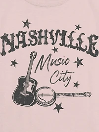 Kids Nashville Music City Graphic T-Shirt