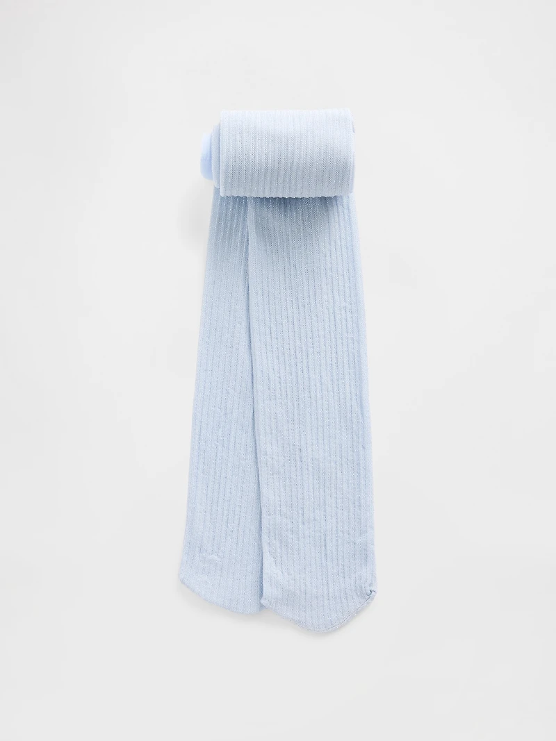 Kids Glitter Rib Tights