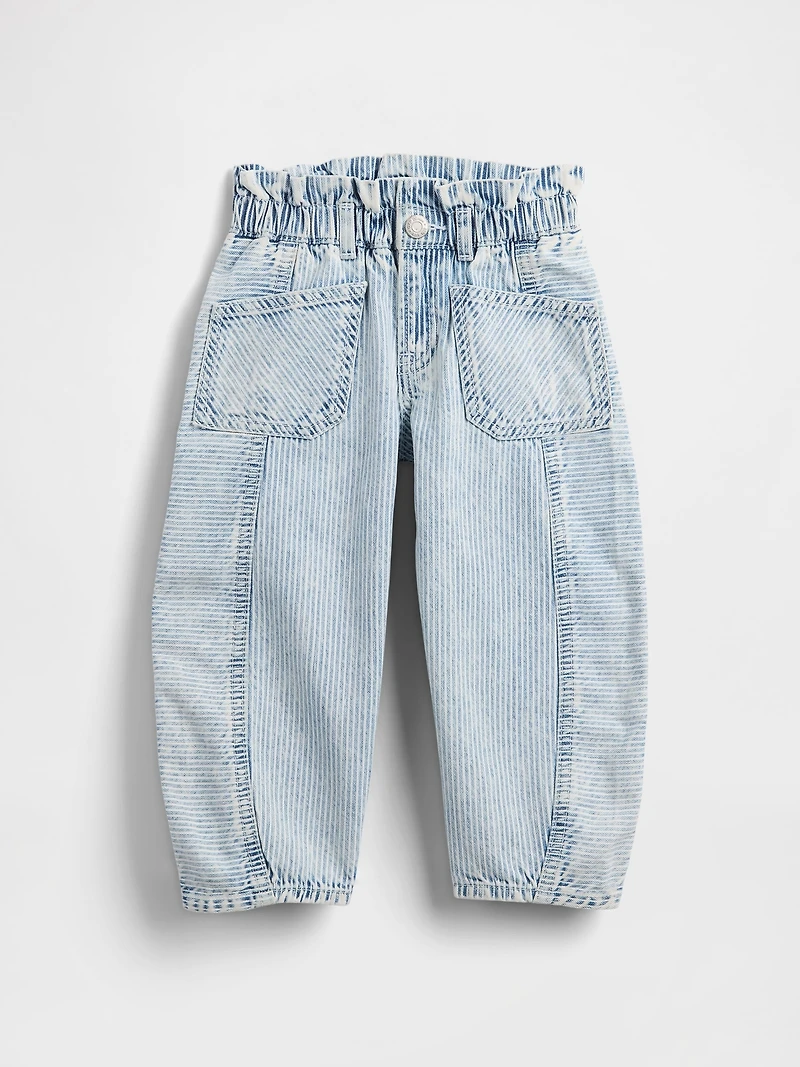 Baby & Toddler Denim Stripe Horseshoe Jeans