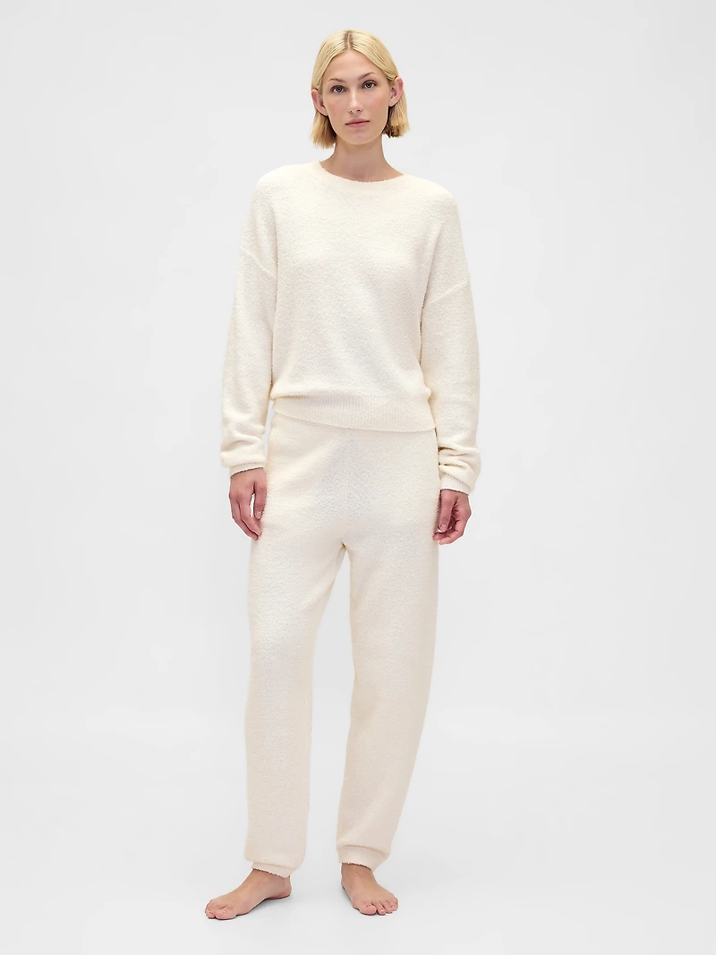 CashSoft Boucle Relaxed Crewneck Top