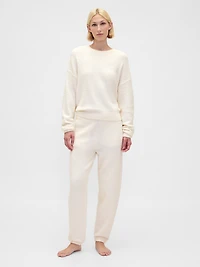 CashSoft Boucle Relaxed Crewneck Top