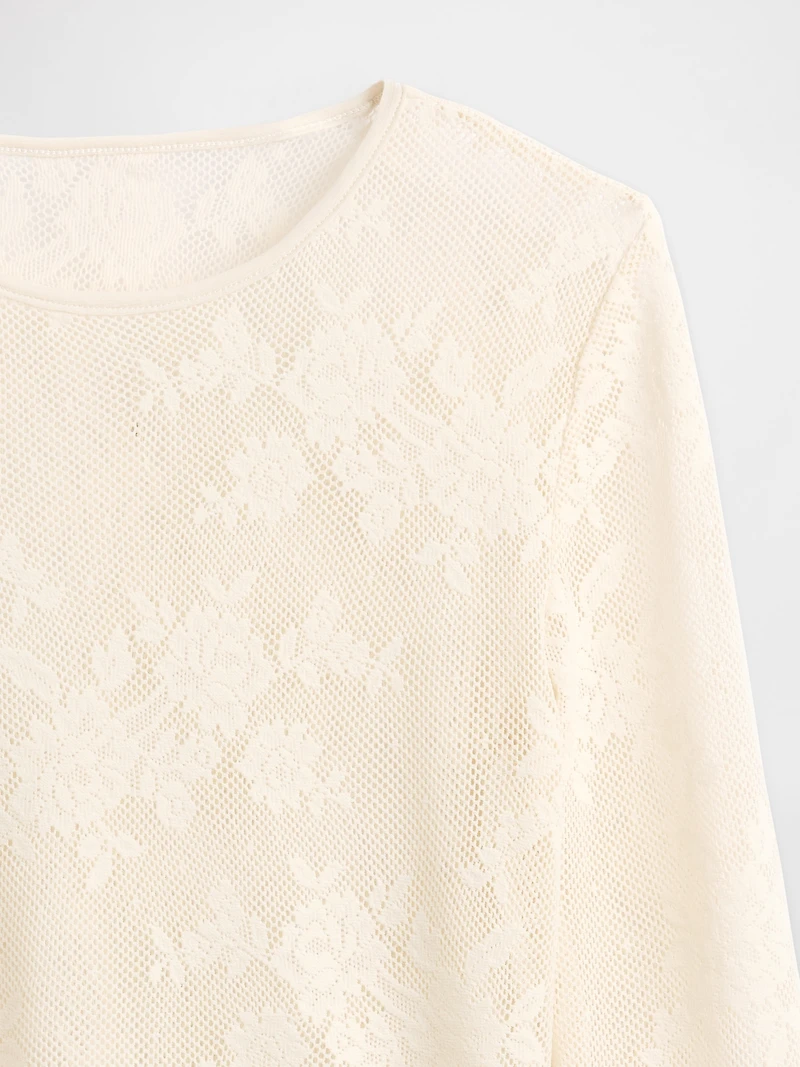Sheer Lace Top