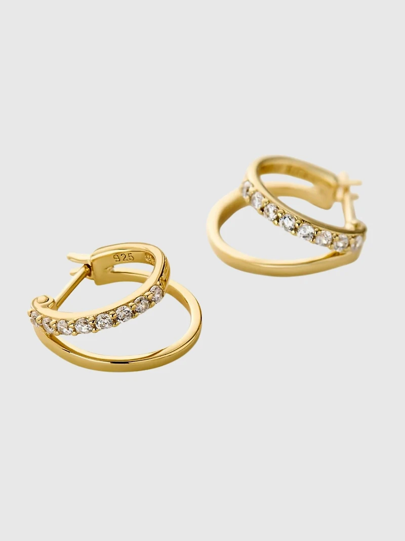 Ana Luisa Toda Mini Double Hoop Earrings
