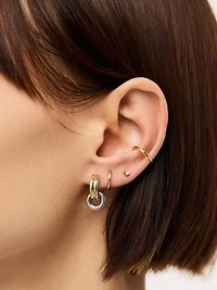 Ana Luisa Asher Drop Huggie Earrings