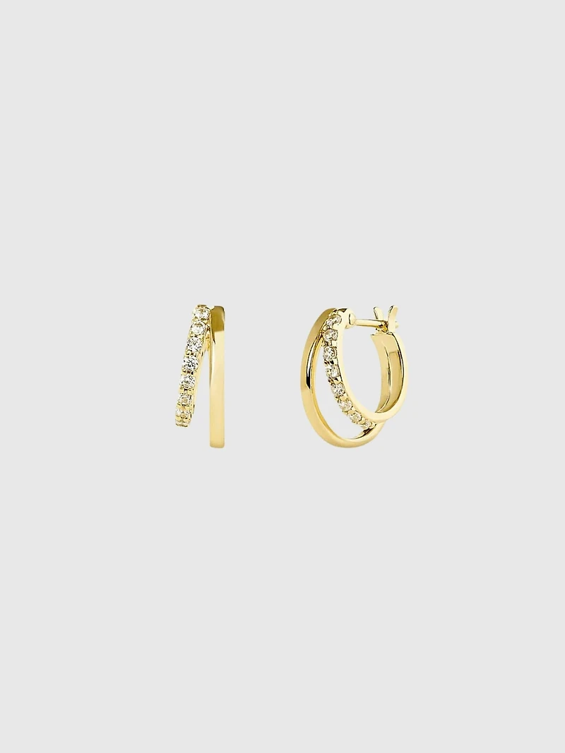 Ana Luisa Toda Mini Double Hoop Earrings