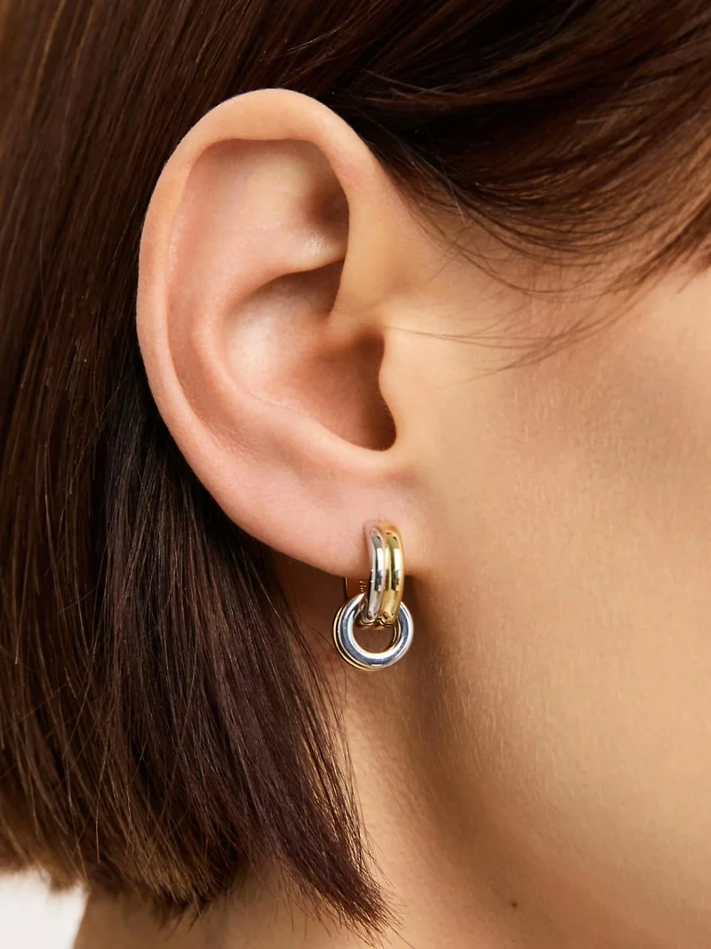 Ana Luisa Asher Drop Huggie Earrings