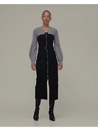 GapStudio Corduroy Belted Midi Dress