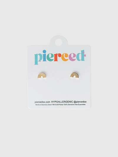 Pierced Co Classic Rainbow Screwback Earrings