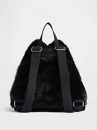 Kids Faux Fur Backpack
