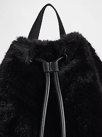 Kids Faux Fur Backpack