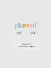 Pierced Co Megaphone Screwback Earrings