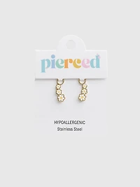 Pierced Co Daisy Crawler Charm For Huggie Earrings