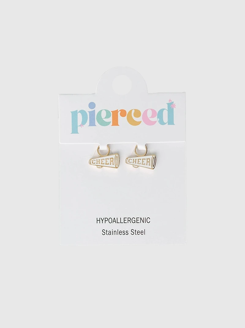 Pierced Co Megaphone Charm For Huggie Earrings