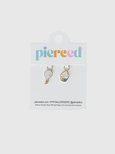 Pierced Co Birthday Party Charm For Huggie Earrings