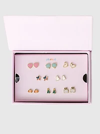 Pierced Co Holiday Screwback Earring Set
