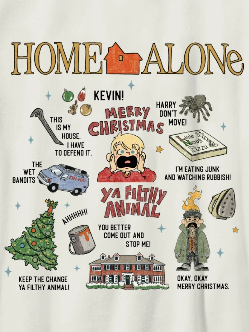 Kids Home Alone Icons Graphic T-Shirt