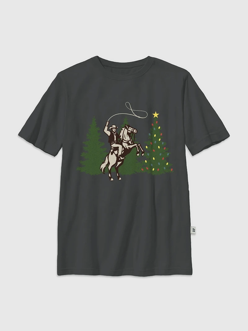 Kids Cowboy Christmas Graphic T-Shirt