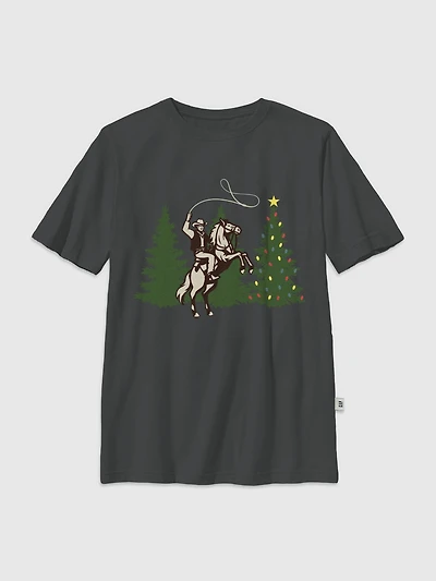 Kids Cowboy Christmas Graphic T-Shirt