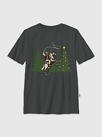 Kids Cowboy Christmas Graphic T-Shirt