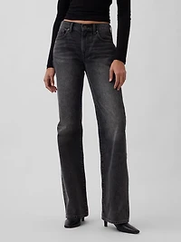 Mid Rise Relaxed Flare Jeans