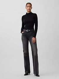 Mid Rise Relaxed Flare Jeans