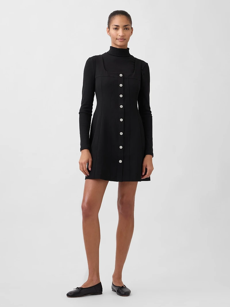 BiStretch Seamed Mini Dress