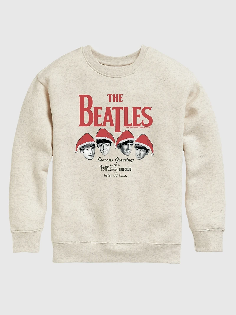 Kids The Beatles Christmas Crewneck Fleece Sweatshirt