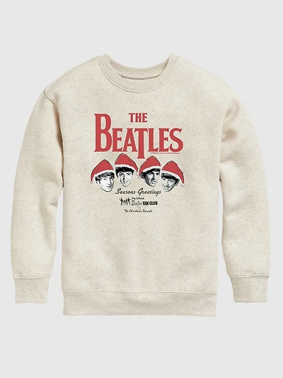 Kids The Beatles Christmas Crewneck Fleece Sweatshirt