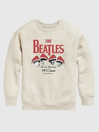Kids The Beatles Christmas Crewneck Fleece Sweatshirt