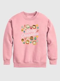 Toddler Peanuts Merry Christmas Cookies Crewneck Fleece Sweatshirt