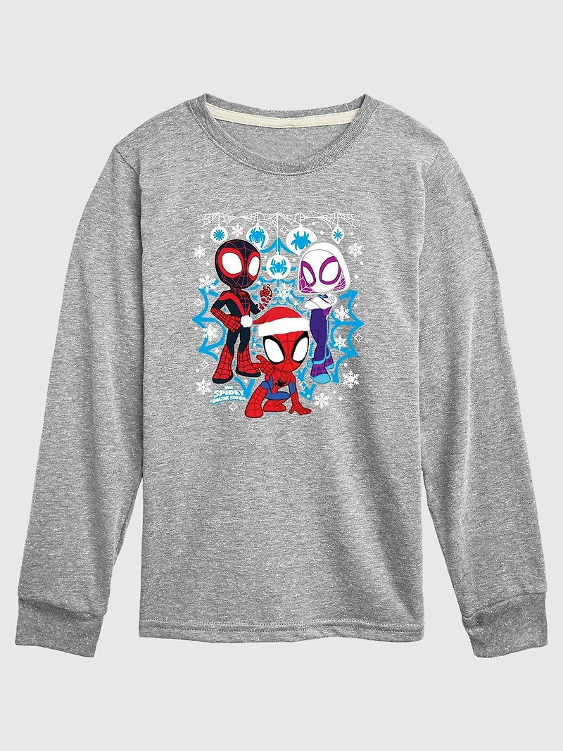 Toddler Spidey And His Amazing Friends Snow Long Sleeve Tee