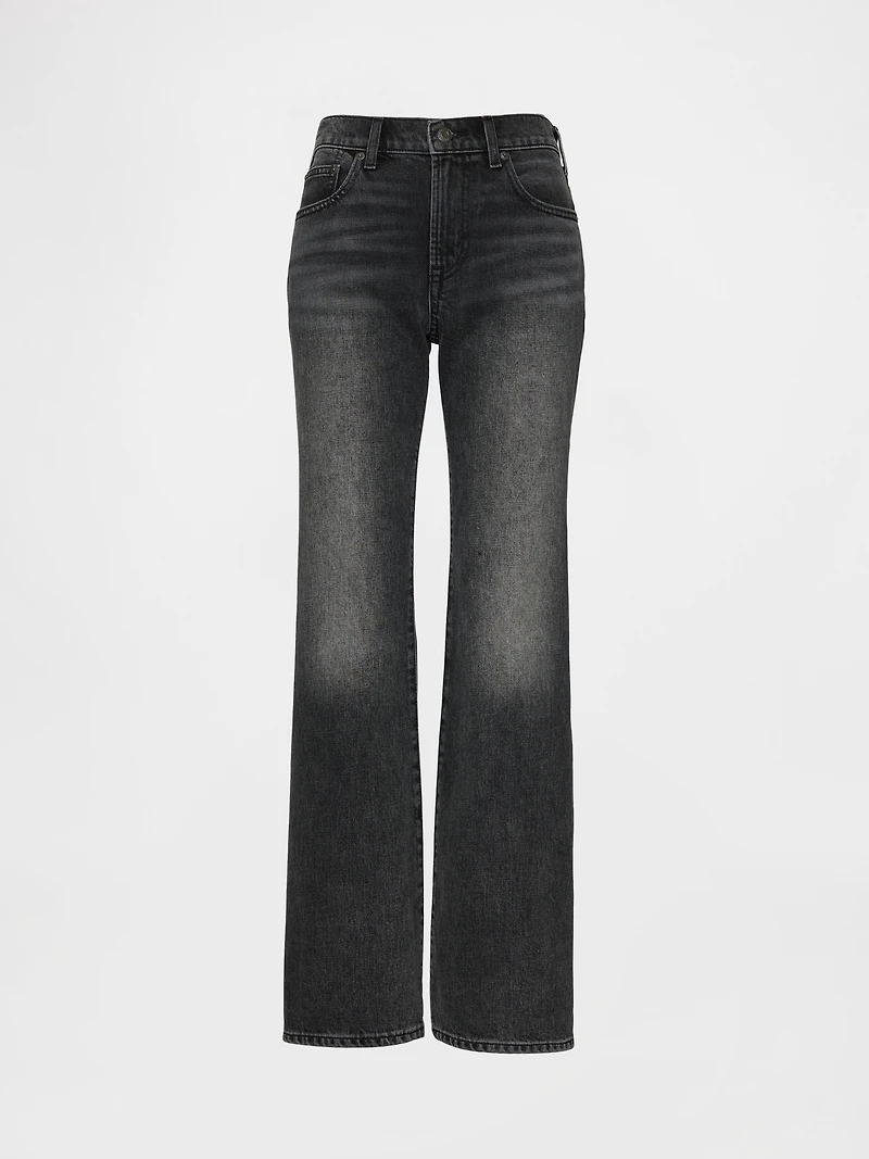 Mid Rise Relaxed Flare Jeans
