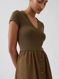 Modern Mixed Media Maxi Dress