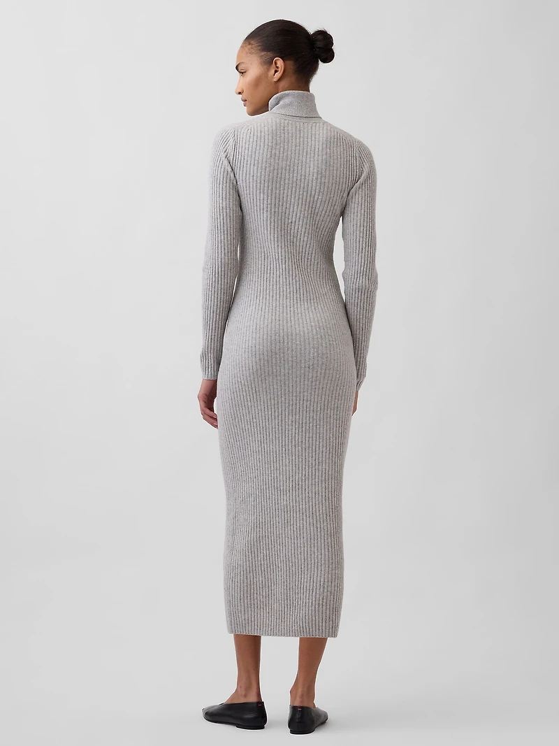 CashSoft Turtleneck Maxi Sweater Dress