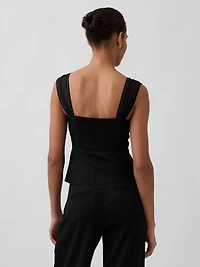 Mixed Media Crop Top