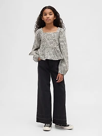 Kids Poplin Peplum Top