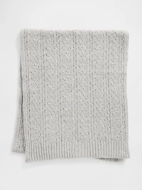 CashSoft Cable-Knit Scarf