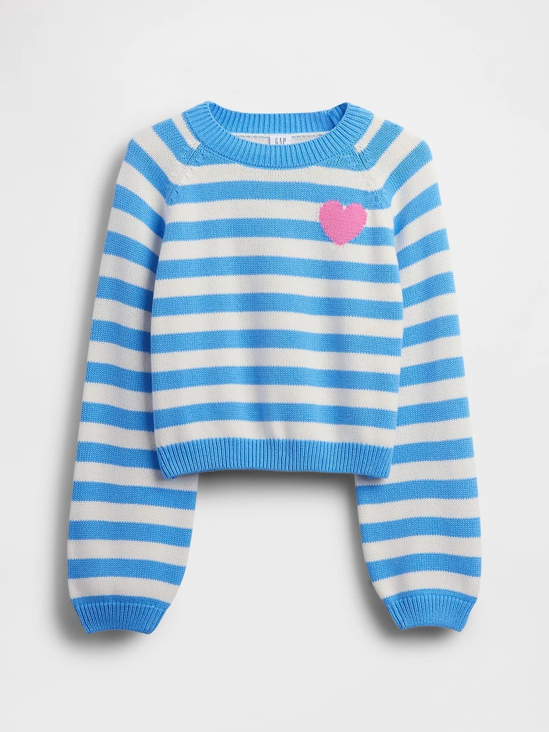 Kids Relaxed Graphic Crewneck Sweater