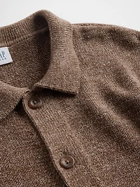 Kids Relaxed Polo Cardigan Sweater