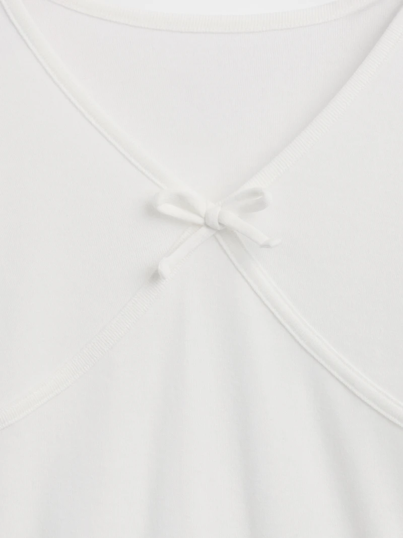 Kids Cross Front Bow T-Shirt