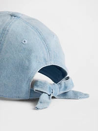 Kids Denim Terry Heart Baseball Hat