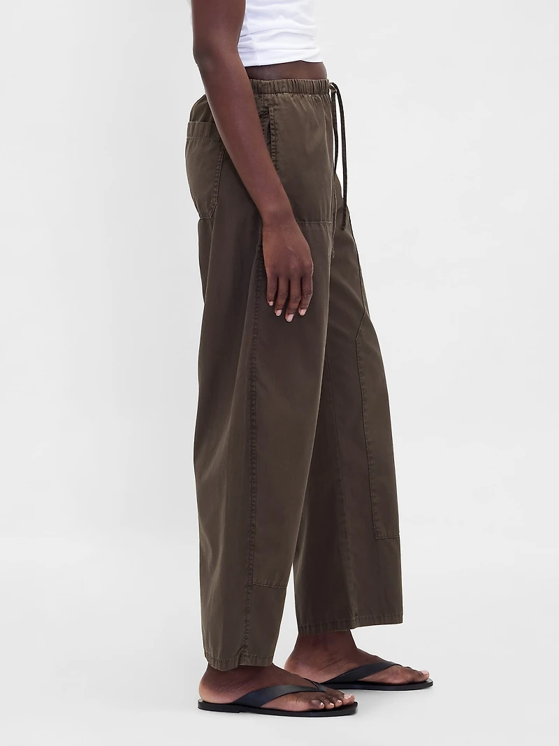 Twill Easy Double-Knee Barrel Pants