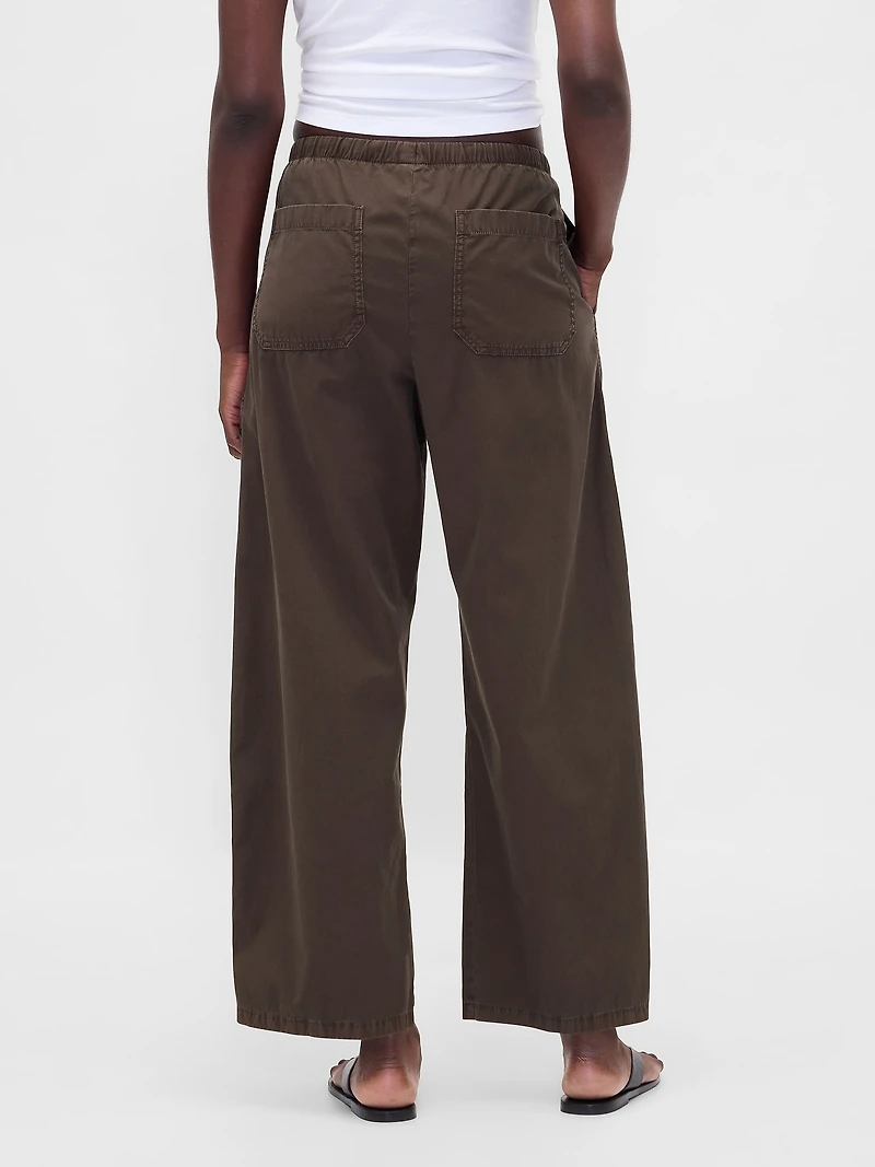 Twill Easy Double-Knee Barrel Pants
