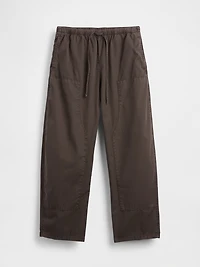 Twill Easy Double-Knee Barrel Pants
