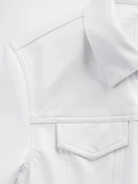 GapStudio Vegan Patent Leather Crop Jacket
