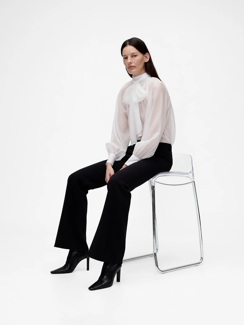 GapStudio Sheer Bow Shirt